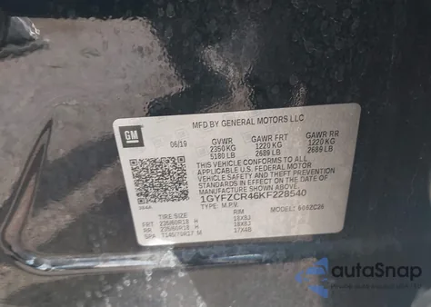 2019 Cadillac Xt4 Premium Luxury from USA, damaged, VIN 1GYFZCR46KF228540